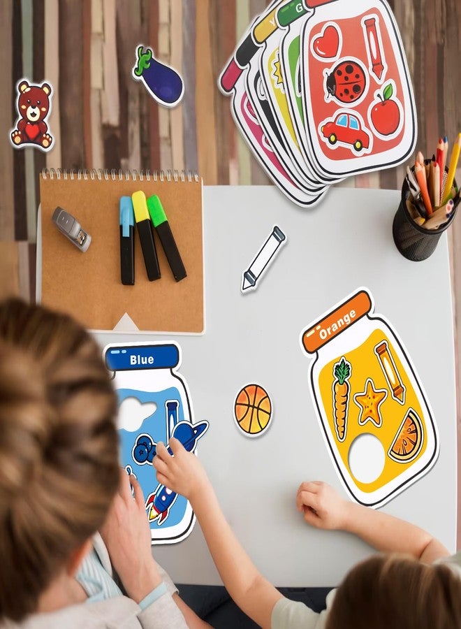 Fun-Plus 10 Pieces Magnetic Color Recognition Sorting Set, Educational Magnets for Refrigerator Whiteboard, Fine Motor Skills Toys for Boys Girls 3 4 5 Years Old - Image 4